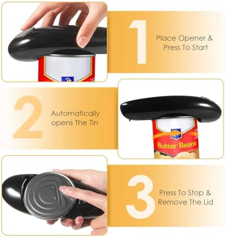 fixation Electric Can Opener for Seniors Black