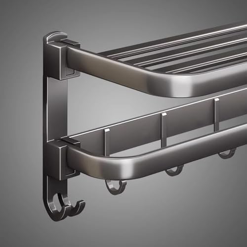 ANNBK A Aluminum Towel Shelf for Bathrooms