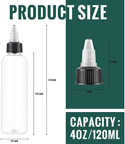 Irenare 150 Pcs Plastic Squeeze Bottles