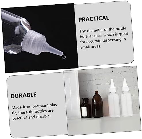60ml Refillable Plastic Squeeze Bottles with Pointed Mouth 20 Pack