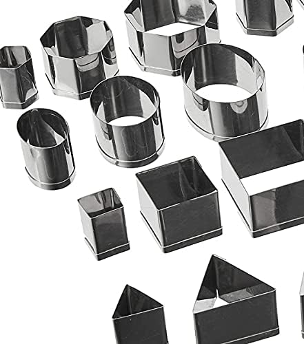 Stainless Steel Geometric Shape Pastry Cutters Set