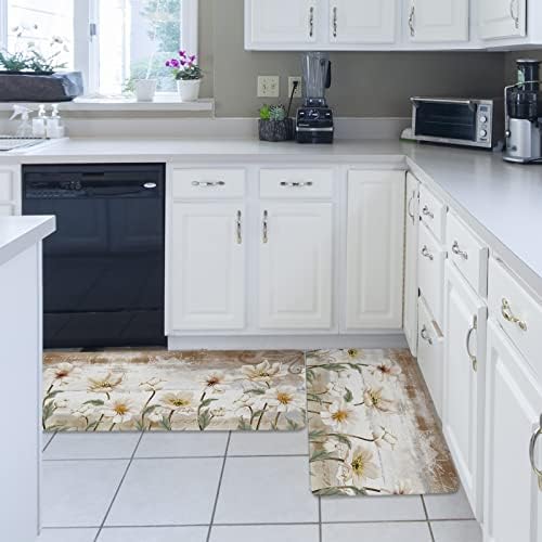 Luxurious Soft Kitchen Bathroom Rugs for Standing Staying Comfy