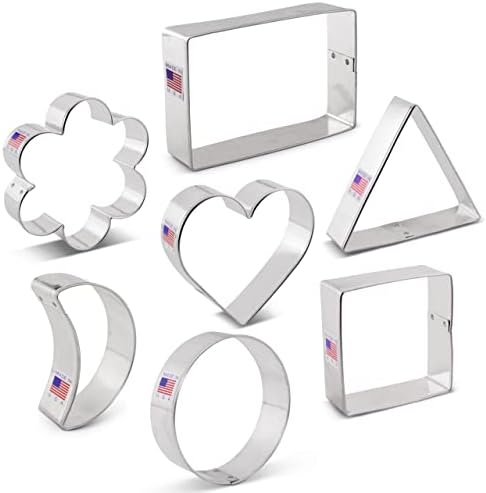 Basic Geometric Classic Shapes Cookie Cutters 7-Pc Set