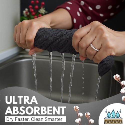 Infinitee Xclusives - Ultra Soft Absorbent 15x25 inch Kitchen Towels