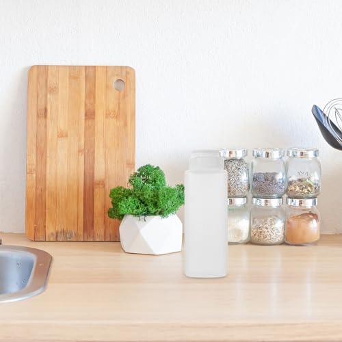 Kichvoe 300ml Transparent Condiment Squeeze Bottle