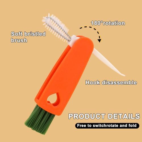 Efficient 3-in-1 Cup Lid Cleaning Set for Home Kitchen