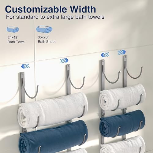 Styleful 4-Tier Towel Racks for Home and RV Use