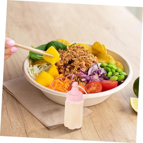 PRETYZOOM Reusable Plastic Squeeze Bottles Set 60ml