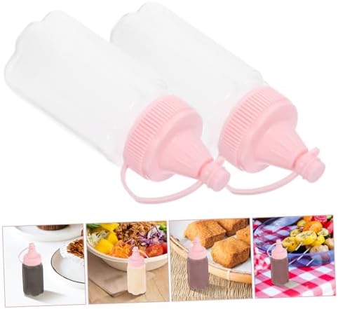 4-Piece Reusable Squeeze Bottles for Condiments