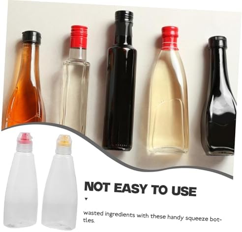 VILLFUL 3sets Squeeze Condiment Bottles for Easy Portion Control
