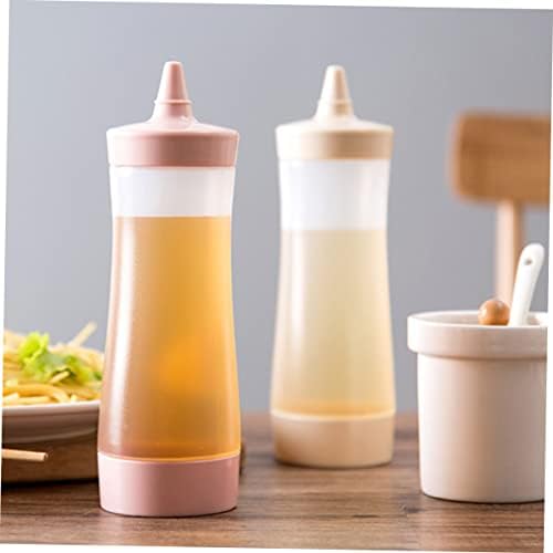 Garneck Reusable Condiment Squeeze Bottle Kitchen Essential for Salad Jam and Ketchup