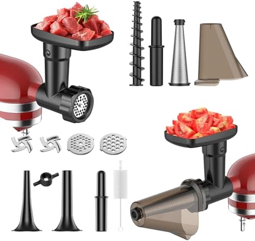 HOZODO Kitchenaid Strainer Grinder Set for Mixers