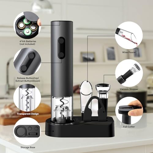 5-in-1 Electric Wine Bottle Opener Set