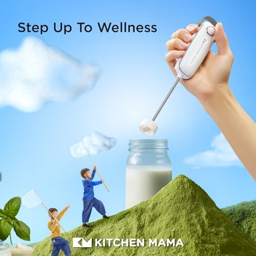 Kitchen Mama Silkwhisk Electric Milk Frother Handheld