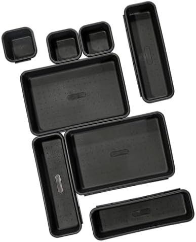 Madesmart 8-Piece Plastic Organizer Interlocking Design for Your Drawers