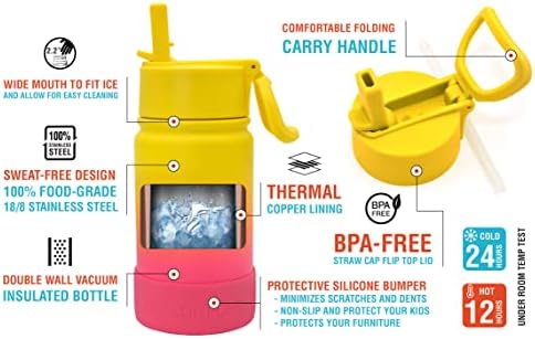 12 Oz Kids Insulated Water Bottle
