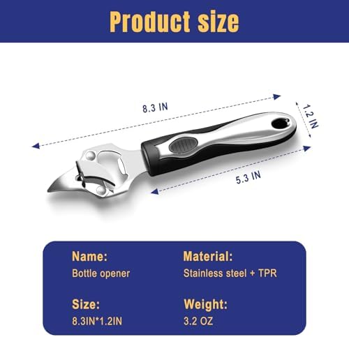 Stainless Steel Multi-Function Can Opener