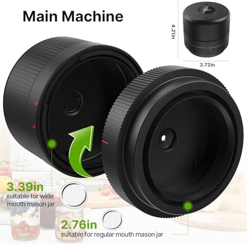Secure Flavor with Every Bite Mason Jar Vacuum Sealer Kit