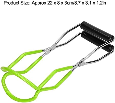 Duokon Canning Jar Lifter Tongs Stainless Steel Jar Lifter with Grip Handle for Glass Jars