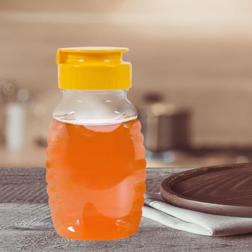 Double Pack 105ml Squeeze Condiment Bottles - Clear Plastic for Honey More