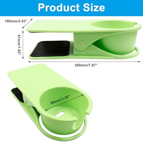 3Pcs Drinking Cup Holder Clip with Clip Blue Green Yellow