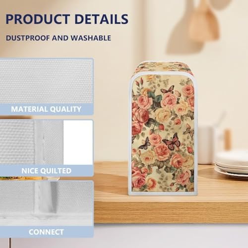 Vintage Roses Electric Can Opener Cover Set