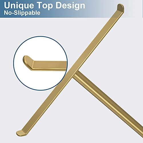 Gold Hand Towel Stand T-Shape Holder for Bathroom Kitchen