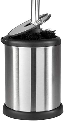 Stainless Steel 180 toilet brush matching lid elegant design fingerprint proof