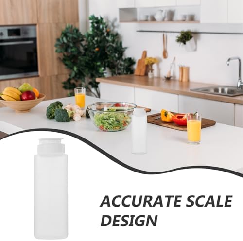 Kichvoe 300ml Transparent Condiment Squeeze Bottle