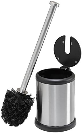 Stainless Steel 180 toilet brush matching lid elegant design fingerprint proof