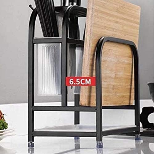 Silver Kitchen Knife Holder Durable Long-Lasting Metal Kitchen Utensil Storage Rack
