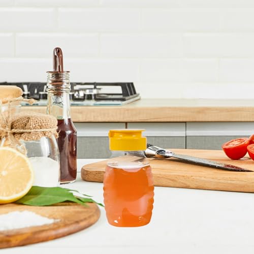 Double Pack 105ml Squeeze Condiment Bottles - Clear Plastic for Honey More