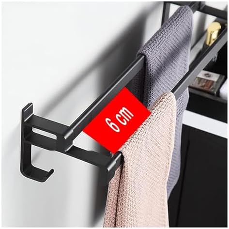 Secure Rust-Proof Aluminum Towel Rack