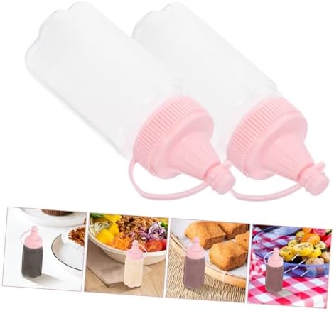 PRETYZOOM Reusable Plastic Squeeze Bottles Set 60ml