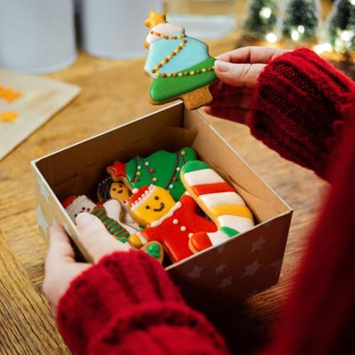 KELOFKO 6 Piece Christmas Cookie Cutter Set