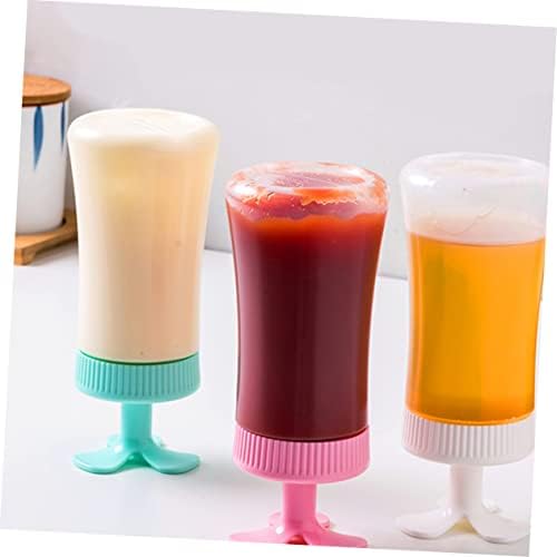 VINTORKY Condiment Squeeze Bottles for Ketchup Mustard Salad Dressing
