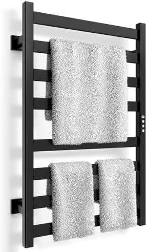 Premium Wall-Mounted Towel Heater with 201 Stainless Steel IPX5 Waterproof Protection