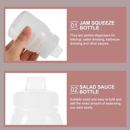 Kichvoe 6-Piece Condiment Squeeze Bottles