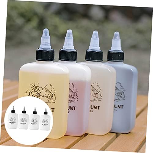 SHOWERORO Leakproof Portable Oil Dispenser Set 4pcs for Camping Kitchen Use