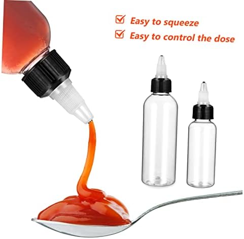 HOLIDYOYO 12-Piece Squeeze Bottles Set for Kitchen Home Safety Storage