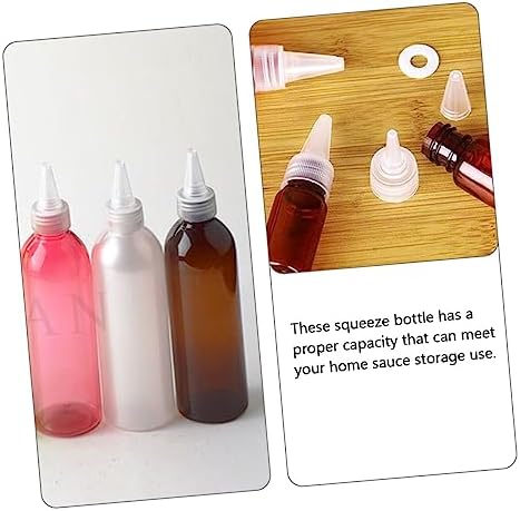 Compact Spacious 250ml Condiment Squeeze Bottles for Easy Transfer