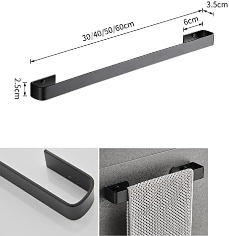 TiStm Modern Stainless Steel Wall Mounted Towel Rack - 60cm