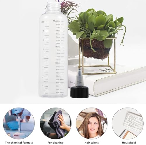 Minkissy 108 Pcs Graduated Squeeze Bottles for Pet Density Colour Cleaning Collection