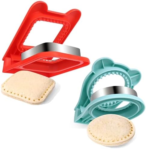 Vodolo Crustless Sandwich Maker with 2 Cutters