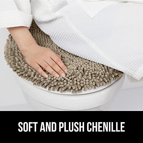 GORILLA GRIP Soft Chenille Toilet Lid Cover