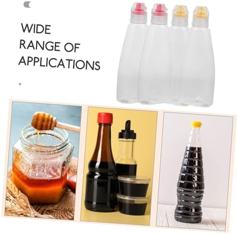 3-Pack Reusable Condiment Squeeze Bottles