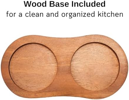 Elegant Wooden Salt and Pepper Grinder Set