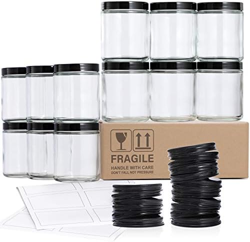12-Piece Glass Jars Set