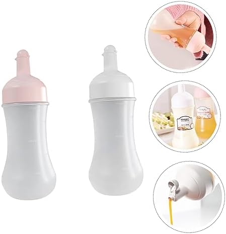Durable Kitchen Squeeze Bottles - 350ml for Condiments Ketchup and Dressings