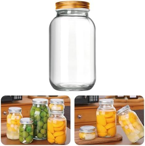Mason Jars 5oz to 32oz Quart Wide Mouth With Airtight Lids